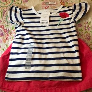 Toddlers shirt and skirt combo